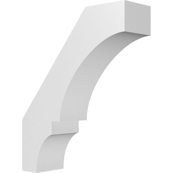 Ekena Millwork 5 1/2-in. W x 18-in. D x 22-in. H Balboa Architectural Grade PVC Knee Brace BRCP055X18X22BOA - main